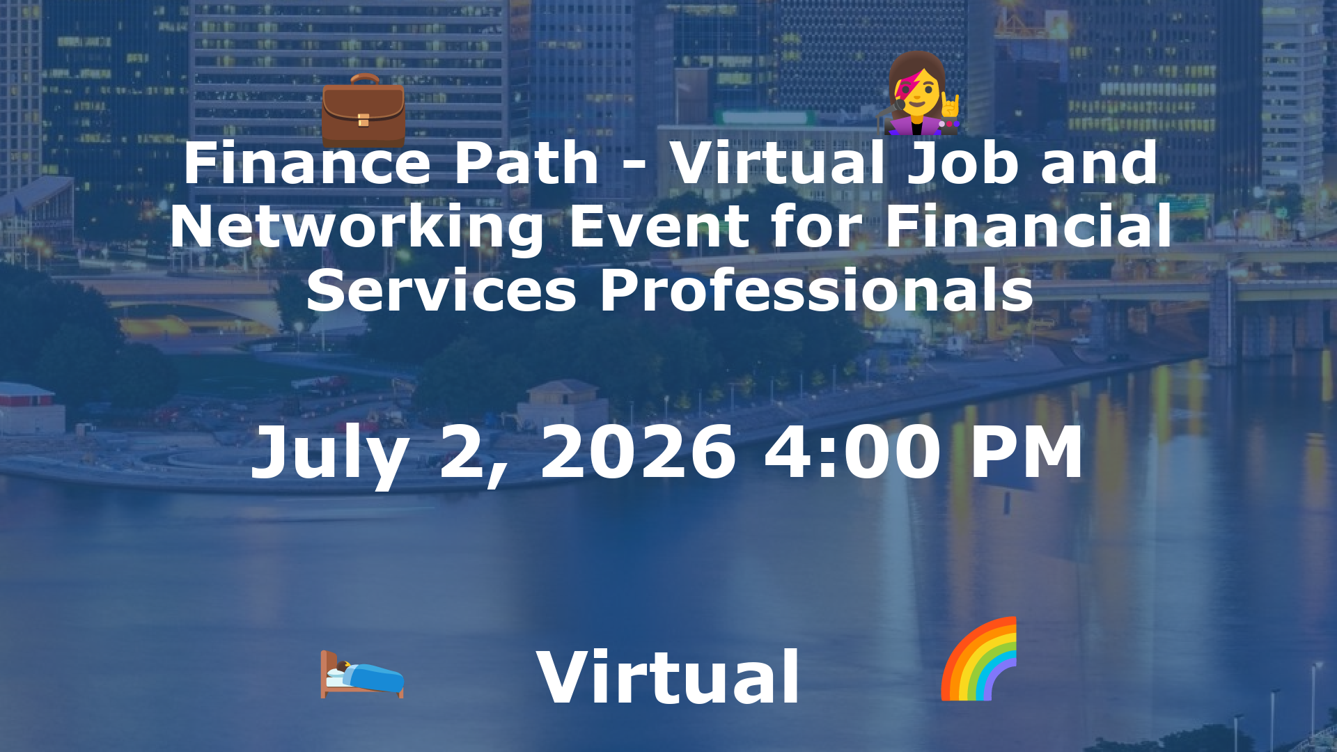 Finance Path - Virtual Job and Networking Event for Financial Services Professionals event image